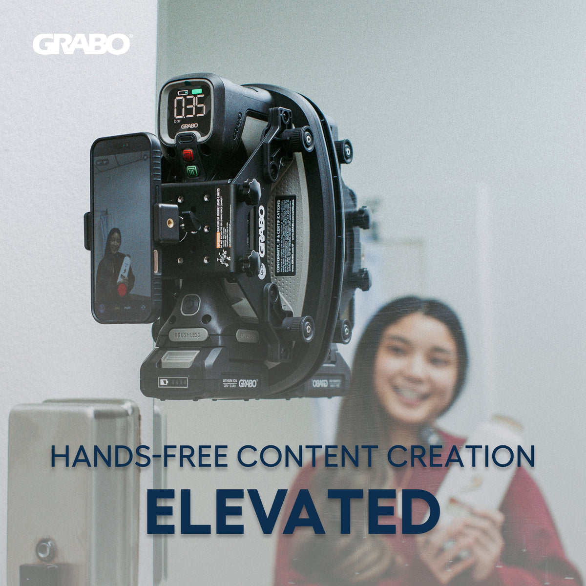 GRABO Attachment Plate with Threaded Mount