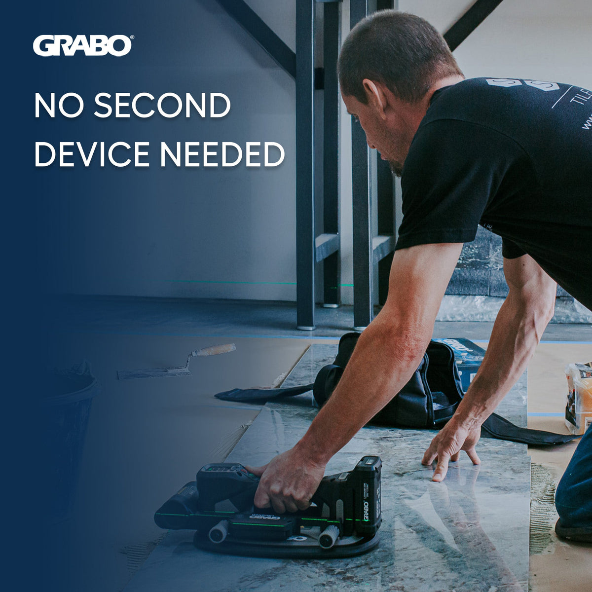 GRABO Tile Vibration Attachment for Thinset Setting